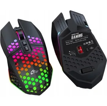 Myš Bezdrátová herní myš bluetooth ergonomická pro hráče černá