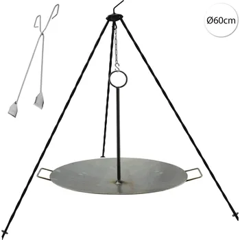 Zahradní gril Perfect Home Gril-Set-6 Grilovací sada 3ks – trojnožka/deska/kleště