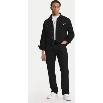 Pánská větrovka Calvin Klein Jeans Jeansová bunda 90S Ck Classic LV04RF706G Černá Regular Fit XS