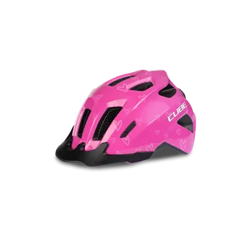 Cyklistická přilba Dětská helma na kolo CUBE FINK Pink Barva: Růžová, Velikost: XS (46-51)