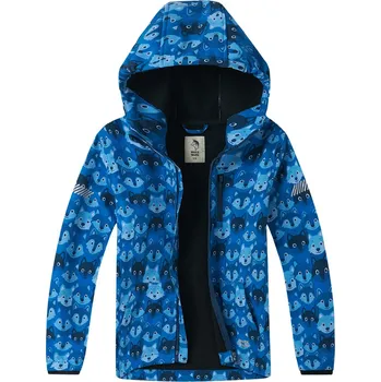 Chlapecká bunda Chlapecká softshellová bunda zateplená fleecem - Wolf & Wolfie B2664, modrá Barva: Modrá, Velikost: 128