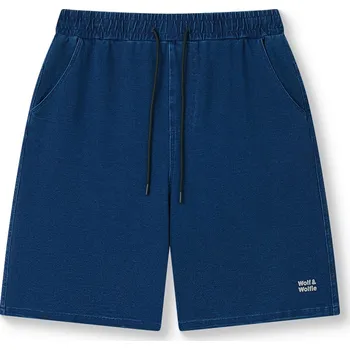 Pánské kraťasy Pánské riflové kraťasy - Wolf & Wolfie T2635, modrá Barva: Modrá, Velikost: 3XL