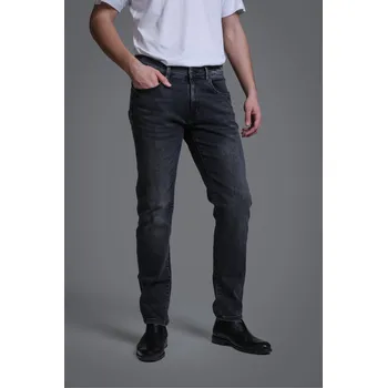 Pánské kalhoty Pánské džínové kalhoty Barva: Šedá, Velikost: 36/34, Střih: SLIM FIT