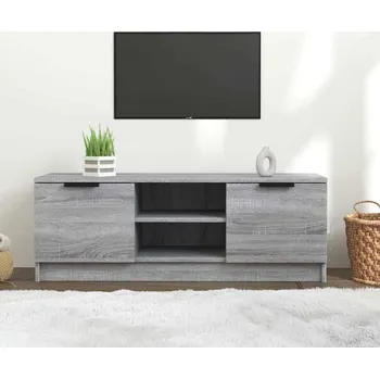 Televizní stolek vidaXL TV skříňka 102x35x36,5 cm kompozitní dřevo [811515] Barva: šedá sonoma