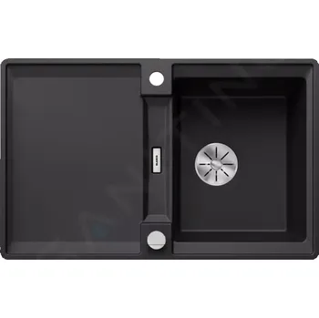 Granitový dřez Blanco Adira Silgranitový dřez, 77x49 cm, s ovládáním odtoku a příslušenstvím, InFino, černá, 527593