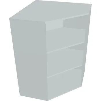 Policová skříň Skříň vnitřní roh DRV 3 - ŠEDÁ