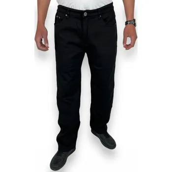 Pánské džíny Harpia Pánské černé nadměrné džíny 01 Barva: Černá, Velikost: 42