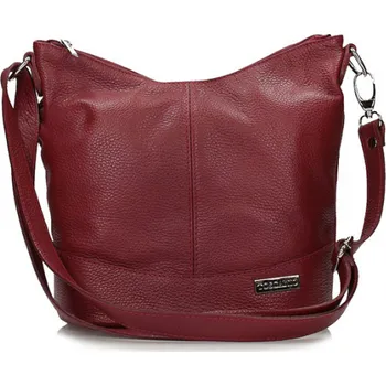Kabelka Toscanio kožená kabelka 16176 TOS D10 červená