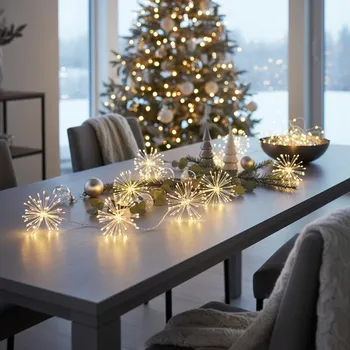 Venkovní osvětlení Brilagi - LED Venkovní vánoční řetěz 150xLED 5m IP44 teplá bílá ohňostroj