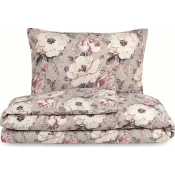 Povlečení Kvalitex Ložní krepové povlečení ESTER šedá 1+2, 240x220, 70x90cm