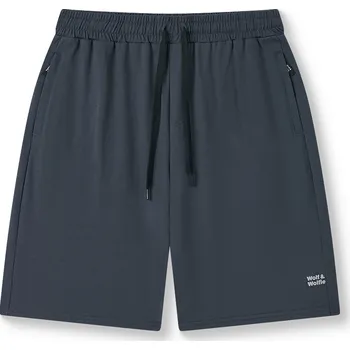Pánské kraťasy Pánské bavlněné kraťasy - Wolf & Wolfie T2643, tmavě šedá Barva: Šedá, Velikost: 3XL