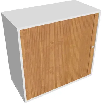 Policová skříň Skříň polic rolet levá DZ 2 80 03 L - OLŠE , BÍLÁ