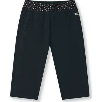 Dámské legíny Dámské bavlněné 3/4 legíny - Wolf & Wolfie H2641A, černá / černý pas Barva: Černá, Velikost: XL