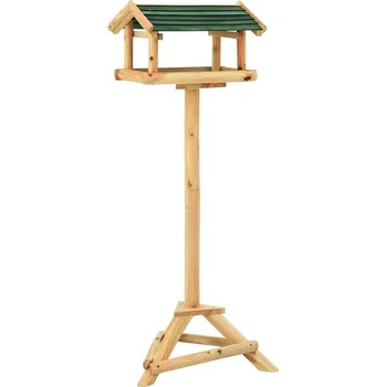 Pro ptáka vidaXL Krmítko se stojanem 37 x 28 x 100 cm masivní jedlové dřevo [316418]