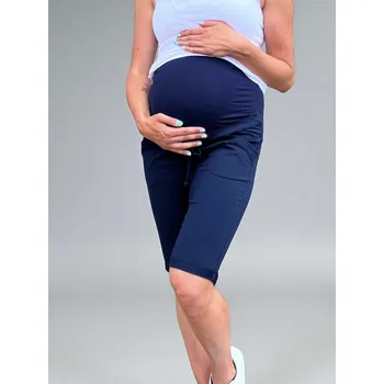 Těhotenské kraťasy Bloom - tmavě modré, bavlněné Velikost: 2XL