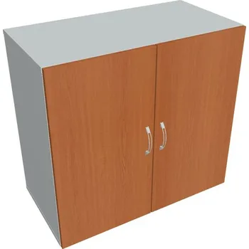 Policová skříň Skříň dveřová D 2 80 01 - TŘEŠEŇ , ŠEDÁ