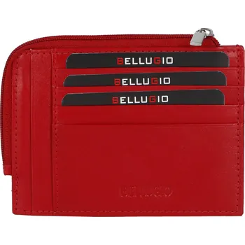 Peněženka Kožená peněženka na doklady Bellugio Andy, červená