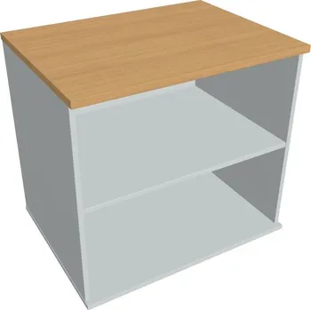 Policová skříň Skříň otevřená stolová SP 80 60 N (léta napříč) - BUK , ŠEDÁ