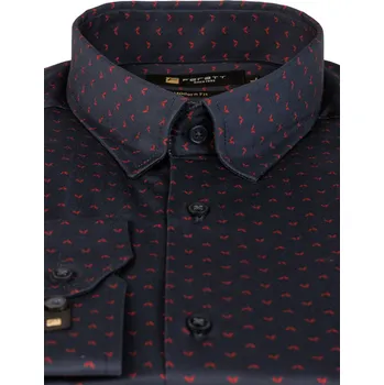 Pánská móda FERATT Košile FABIO 13 MODERN tmavě modrá Velikost: XL