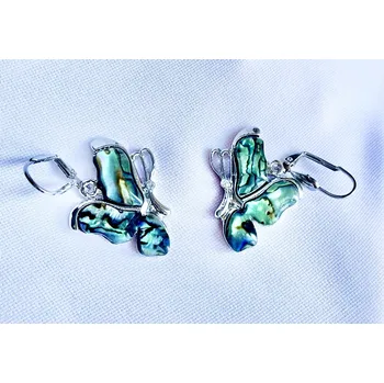 Náušnice Prosperk Náušnice paua motýlci