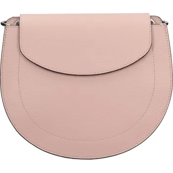 Kabelka Dámská kožená crossbody kabelka Italia Locita - růžová