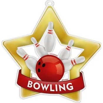 Poháry Bauer Akrylátová medaile MDASTARM101 | Bowling