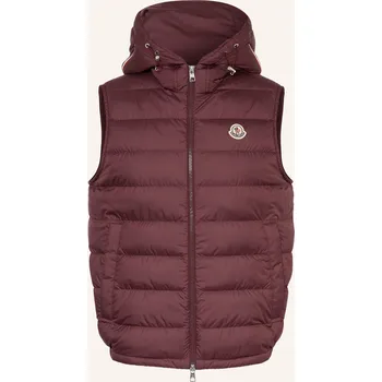 Moncler Pánská Peří Vesta Marseillan, tmavě červená, 52