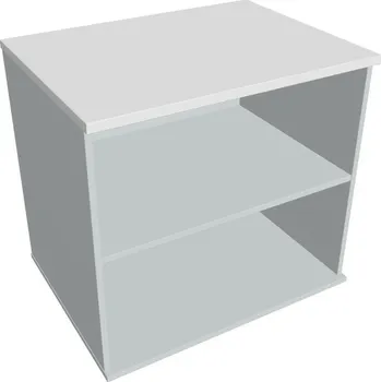 Policová skříň Skříň otevřená stolová SP 80 60 N (léta napříč) - BÍLÁ , ŠEDÁ