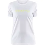 Dámské funkční tričko s krátkým rukávem Craft CORE UNIFY LOGO W bílé 1911785-900000 - XXL | UK 13 | US 14
