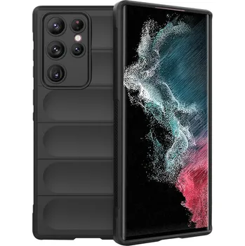 Pouzdro na mobilní telefon Techsuit Kouzelný Štít Samsung Galaxy S22 Ultra 5G Černý