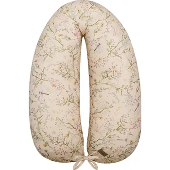 Kojící polštář KikkaBoo Kojící polštář 2v1 Secret Garden Beige