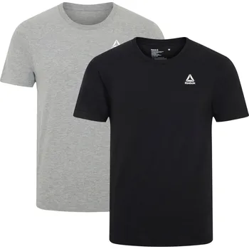 Pánské tričko Reebok Pánské triko, 2 kusy (šedá, S)