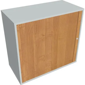 Policová skříň Skříň polic rolet levá DZ 2 80 03 L - OLŠE , ŠEDÁ