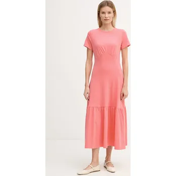 Dámské šaty Bavlněné šaty Dkny DJ6D9175 oranžová 32X, vel. S