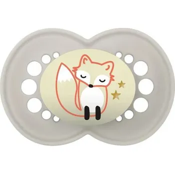 dudlíky Mam Šidítko Night silikon 6m+ Liška