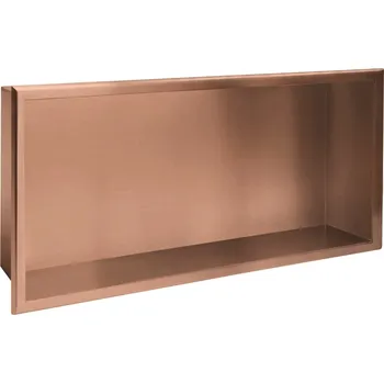Koupelnový nábytek Vestavná koupelnová police 30x60 brush copper REA-05609
