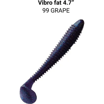 Gumová nástraha Crazy Fish Vibro Fat 12cm 99 Grape (4ks)