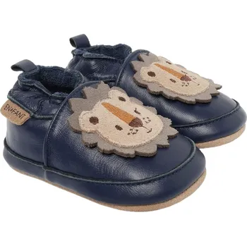 Capáčky EN FANT Kožené capáčky s aplikací Black Iris Velikost (od výrobce): 20