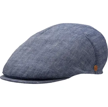 Čepice Pánská letní světlé modrá lněná bekovka - Mayser - UV faktor 30 - Sidney Denim Velikost: 59 cm (L)