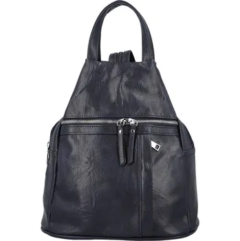 Stylový dámský koženkový batoh Narcisa, tmavě modrý