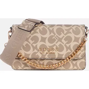 Kabelka GUESS dámská kabelka,crossbody Indira hnědá logová
