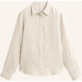 Gant Dámská Lněná Košilová Halenka, béžová / krémová, 44