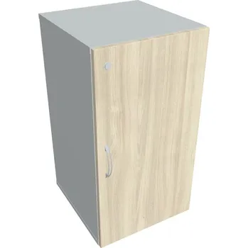 Policová skříň Skříň dveřová DZ 2 40 01 (Jednobodové zamykání) - AKÁT , ŠEDÁ