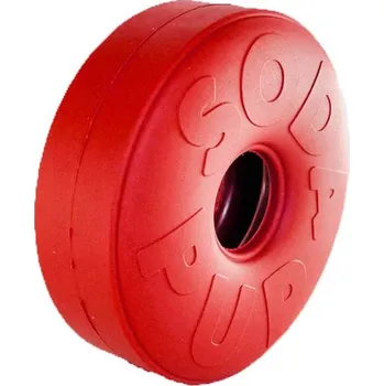 Hračka pro psa Záchranný kruh na pamlsky a žvýkání | Velký | SodaPup | Červený