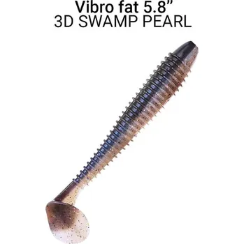 Gumová nástraha Crazy Fish Vibro Fat 15cm 3D Swamp pearl (3ks)