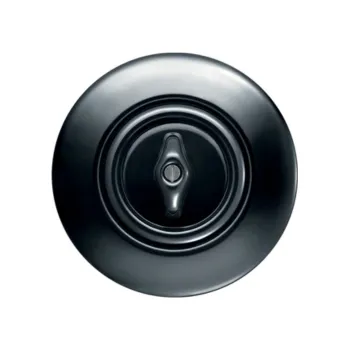 vypínač Otočný vypínač Berker 1930 černý kompletní (řazení 7, křížový)