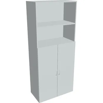 Policová skříň Skříň policová dveřová D 5 80 04 - ŠEDÁ , ŠEDÁ