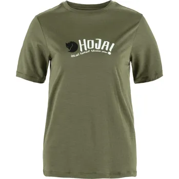 tričko merino dámské FJÄLLRÄVEN Hoja Wool T-shirt W Laurel Green - XL