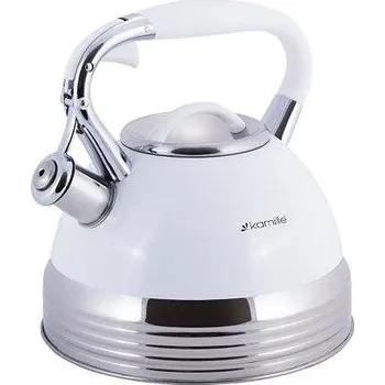 Varná konvice Kamille 0696 čajová konvice s píšťalkou 2,7 l