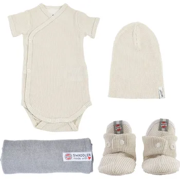 Kojenecký body LODGER Novorozenecký set 4dílný Cloud Dancer